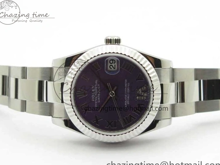 MiroTime 0429 Datejust 31mm 278271 SS BP Maker Best Edition Purple Roman Dial on Oyster Bracelet Modern 2752